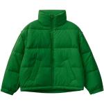 Reduzierte Tannengrüne United Colors of Benetton Mini Leichte Daunenjacken aus Polyester für Damen Größe M 