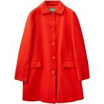Rote United Colors of Benetton Damenmäntel aus Baumwolle Größe L für den für den Winter 