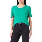 Grüne United Colors of Benetton Rundhals-Ausschnitt T-Shirts aus Baumwolle für Damen Größe L 