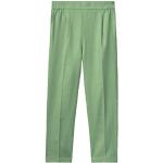Reduzierte Hellgrüne United Colors of Benetton Leinenhosen aus Leinen für Damen Größe L 