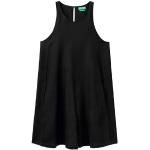 Schwarze Ärmellose United Colors of Benetton Mini Leinenkleider aus Leinen für Damen Größe XXS 