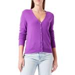 Reduzierte Violette United Colors of Benetton Damencardigans & Damenstrickjacken aus Wolle Übergrößen für den für den Herbst 