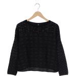 Reduzierte Schwarze United Colors of Benetton Wollpullover aus Wolle für Damen Größe S 
