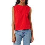 Rote United Colors of Benetton Tank-Tops aus Baumwolle für Damen Größe S für den für den Sommer 