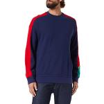Blaue Langärmelige United Colors of Benetton Herrensweatshirts aus Baumwolle Größe XL 
