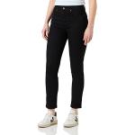 Reduzierte Schwarze United Colors of Benetton Slim Fit Jeans mit Reißverschluss aus Baumwolle für Damen Größe XXL 