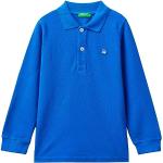 Reduzierte Bestickte Langärmelige United Colors of Benetton Langarm-Poloshirts für Kinder aus Baumwolle für Jungen 