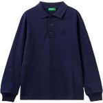 Reduzierte Blaue Langärmelige United Colors of Benetton Blu Langarm-Poloshirts für Kinder aus Jersey für Jungen 