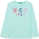 Türkise United Colors of Benetton Kinder T-Shirts aus Baumwolle für Mädchen Größe 62 
