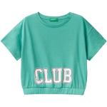 Reduzierte Kurzärmelige United Colors of Benetton Verde Kinder T-Shirts für Mädchen 