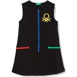 Schwarze Ärmellose United Colors of Benetton Kinderkleider mit Reißverschluss aus Polyamid für Mädchen 