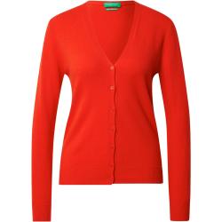 Rote United Colors of Benetton V-Ausschnitt Damencardigans & Damenstrickjacken 