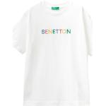Reduzierte Weiße Bestickte United Colors of Benetton Kinder T-Shirts aus Jersey 