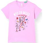 Fliederfarbene United Colors of Benetton Kinder T-Shirts aus Chiffon für Mädchen Größe 74 
