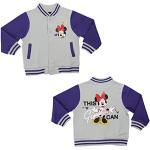 Graue Atmungsaktive United Labels Entenhausen Minnie Maus Bio College Jacken für Kinder & Baseball Jacken für Kinder aus Baumwolle für Mädchen Größe 92 