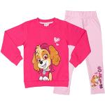 United Labels Paw Patrol Jogginganzug für Mädchen Skye Jogger Loungeset Pullover mit Hose Pink/Rosa (122-128)