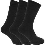 Schwarze Thermo-Socken aus Wolle für Herren Größe 39 