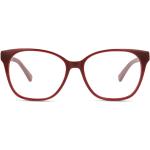 Dunkelrote Panto-Brillen aus Kunststoff für Herren 