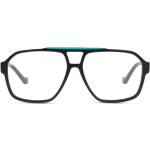 Schwarze Vollrand Brillen aus Kunststoff für Herren 