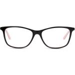 Schwarze Rechteckige Vollrand Brillen aus Kunststoff für Herren 