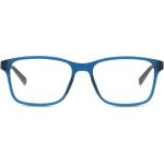 Türkise Rechteckige Vollrand Brillen aus Kunststoff für Herren 