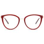 Dunkelrote Vollrand Brillen aus Kunststoff für Herren 