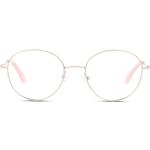 Silberne Runde Brillenfassungen aus Metall für Damen 