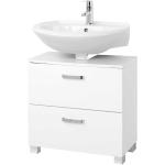 Weiße Moderne Star Möbel Waschbeckenunterschränke & Badunterschränke aus MDF mit Schublade Breite 50-100cm, Höhe 50-100cm, Tiefe 0-50cm 