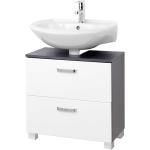Weiße Moderne Star Möbel Waschbeckenunterschränke & Badunterschränke aus MDF mit Schublade Breite 50-100cm, Höhe 50-100cm, Tiefe 0-50cm 