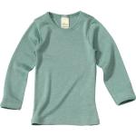 Grüne Langärmelige Alana Bio langarm Unterhemden für Kinder Größe 104 