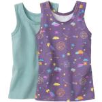 Sterne Waschbär Bio Nachhaltige Kinderunterhemden aus Baumwolle Größe 110 2-teilig 