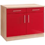Rote Küchenunterschränke Breite 100-150cm online günstig kaufen