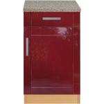 Rote Moderne Star Möbel Küchenunterschränke mit Schubladen lackiert aus MDF mit Schublade Breite 0-50cm, Höhe 50-100cm, Tiefe 50-100cm 