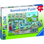 24 Teile Ravensburger Feuerwehr Kinderpuzzles mit Tiermotiv für 3 - 5 Jahre 