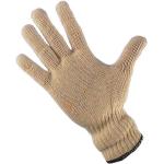 Braune Handschuhe aus Baumwolle Größe L 