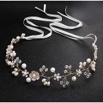 Silberne Vintage Haarklammern mit Perlen aus Silber mit Strass handgemacht für die Braut 