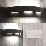 Weiße Moderne etc-shop Außenwandleuchten & Außenwandlampen satiniert aus Keramik E27 