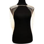 Goldene Schulterketten Glänzende aus Metall personalisiert für Damen für Partys 