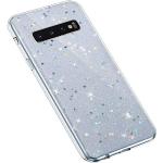 Silberne Sterne Samsung Galaxy S10 Cases Art: Slim Cases durchsichtig aus Silikon Wasserdicht 