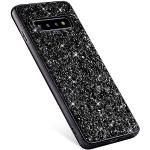Schwarze Samsung Galaxy S10+ Hüllen Art: Slim Cases mit Glitzer aus Silikon stoßfest 