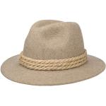 Beige Hutshopping Trilbies & Fedora-Hüte aus Filz 59 für Herren Größe XL zum Oktoberfest für den für den Sommer 