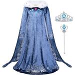 Reduzierte Blaue Die Eiskönigin Elsa Prinzessin-Kostüme für Kinder 