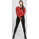 Rote Oversize Urban Classics Damencardigans mit Weihnachts-Motiv Größe 4 XL Weihnachten 