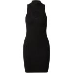 Schwarze Ärmellose Mini Stehkragen Minikleider & kurze Kleider aus Polyamid für Damen Größe 5 XL 