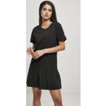 Schwarze Mini Minikleider & kurze Kleider mit Volants aus Jersey für Damen Größe S 