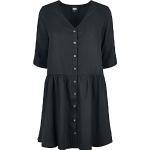 Reduzierte Schwarze Urban Classics V-Ausschnitt Shirtkleider für Damen Größe XS 