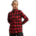 Reduzierte Rote Karo Streetwear Urban Classics Holzfällerhemden aus Flanell für Damen Größe L 