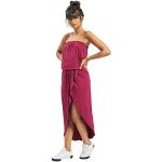 Reduzierte Burgundfarbene Urban Classics Asymmetrische Kleider aus Jersey für Damen Größe 5 XL für Partys 