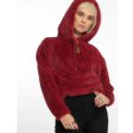 Rote Oversize Urban Classics Damenhoodies & Damenkapuzenpullover aus Fleece mit Kapuze Größe M für den für den Herbst 