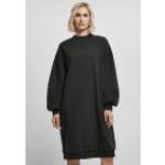 Schwarze Oversize Urban Classics Bio Midi Midikleider & knielange Kleider mit Puffärmeln aus Baumwolle für Damen Größe XL 